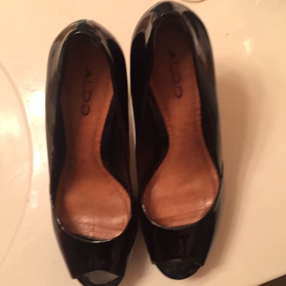 ALDO BLACK PUMPS❣️SZ. 41 ON BOTTOM MY SZ IS 10 - Picture 1 of 6